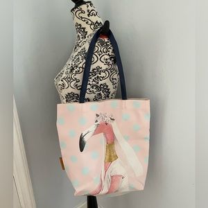 Pink Flamingo Wedding Bride Handmade Tote Bag Perfect Gift Honeymoon NWT
